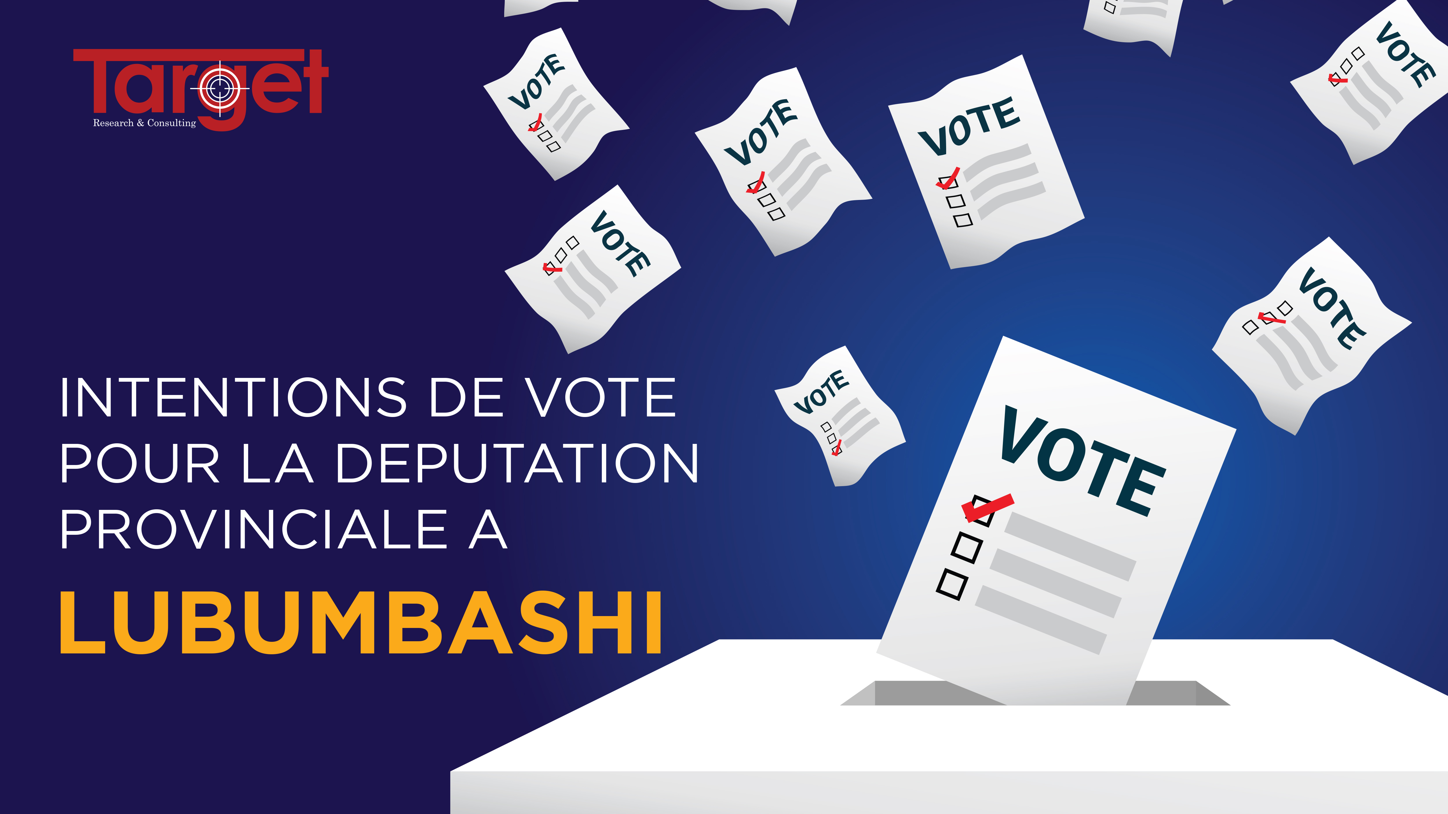 Intentions de vote à Lubumbashi